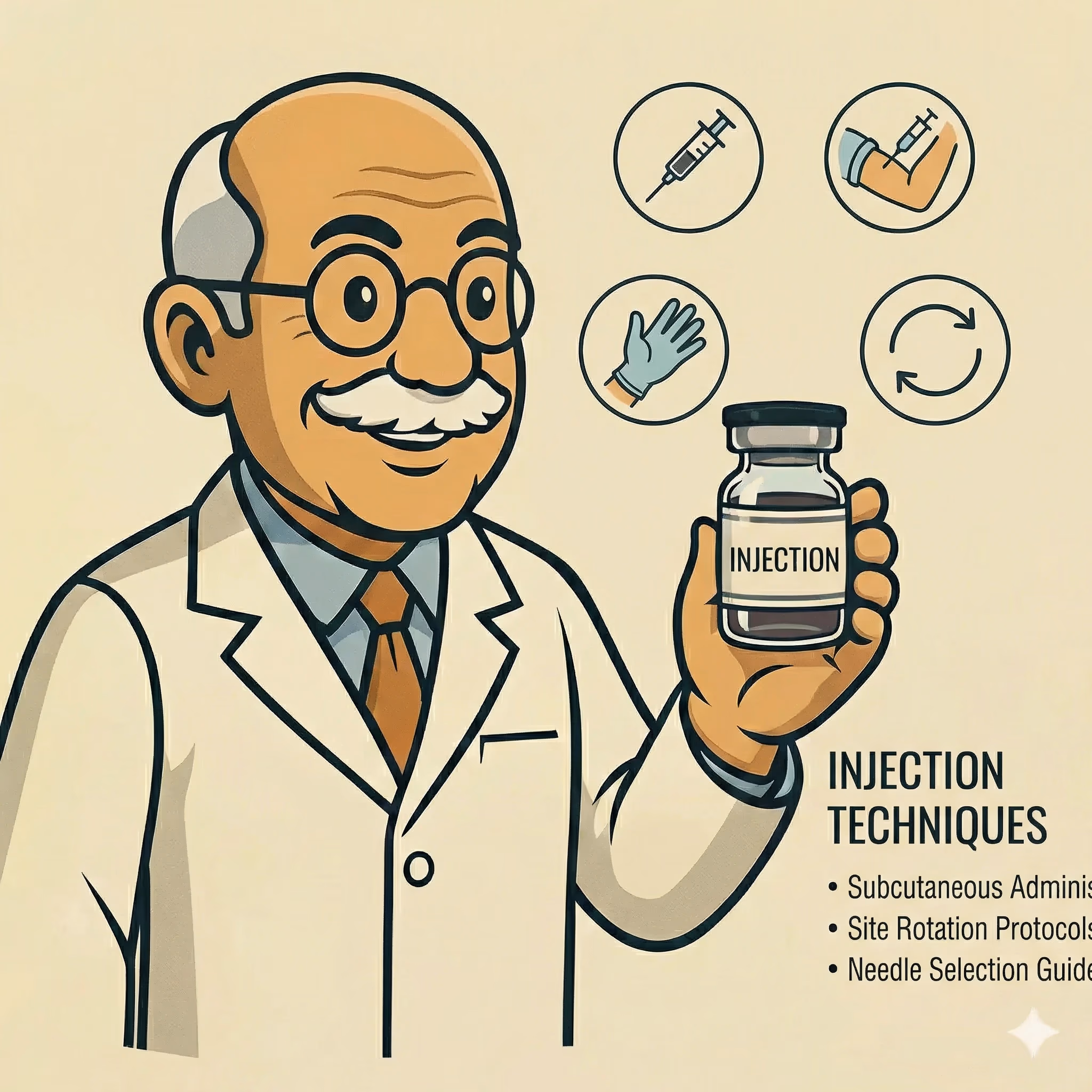 Intramuscular vs Subcutaneous: Route Selection - peptide research illustration